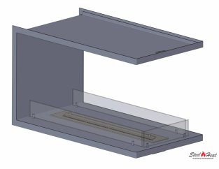 6145C Биокамин торцевой на заказ