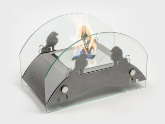 Биокамин Lux Fire Царский мост М серебро