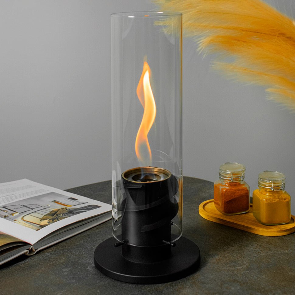 Настольный биокамин Свеча, черный Настольный биокамин Свеча, черный