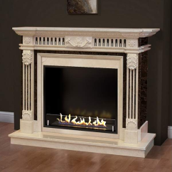 Биокамин в мраморном портале Firezo Positivo, стандарт