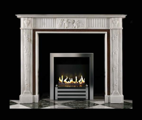 Биокамин в мраморном портале Firezo Capriccio, стандарт