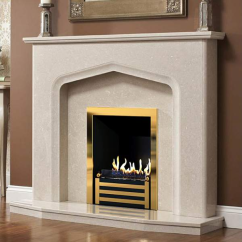 Биокамин в мраморном портале Firezo Figura, стандарт