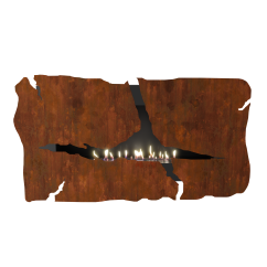 Настенный биокамин Firezo Divario, стандарт