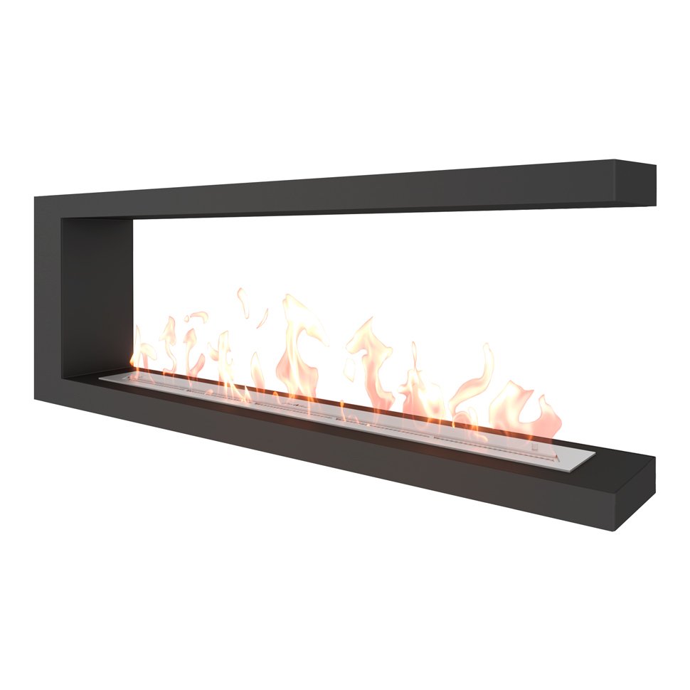 Биокамин торцевой SteelHeat LONG 1400 Биокамин торцевой SteelHeat LONG 1400