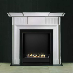 Биокамин в мраморном портале Firezo Impero, стандарт